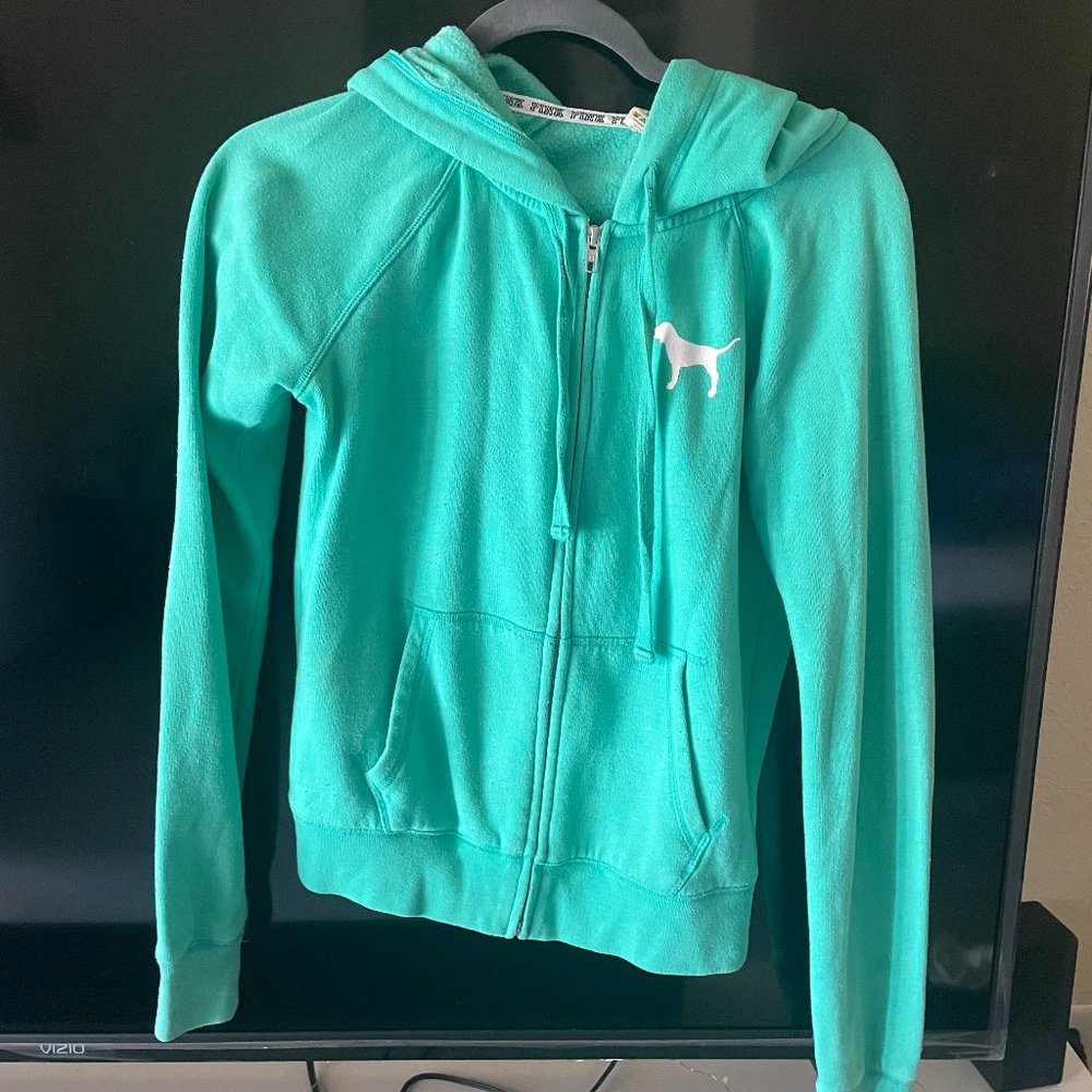 PINK Light weight zip up hoodie